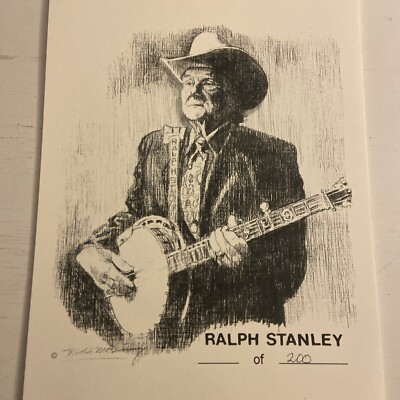 Ralph Stanley Lithograph By Richie McKinney (11  X 8.5 )