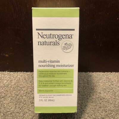 Neutrogena Naturals Multi-Vitamin Nourishing Moisturizer, Replenishes Skin, 3oz