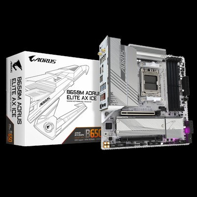 GIGABYTE B650M Gaming Motherboard AORUS ELITE AX ICE For AMD Ryzen 7000 AM5 DDR5