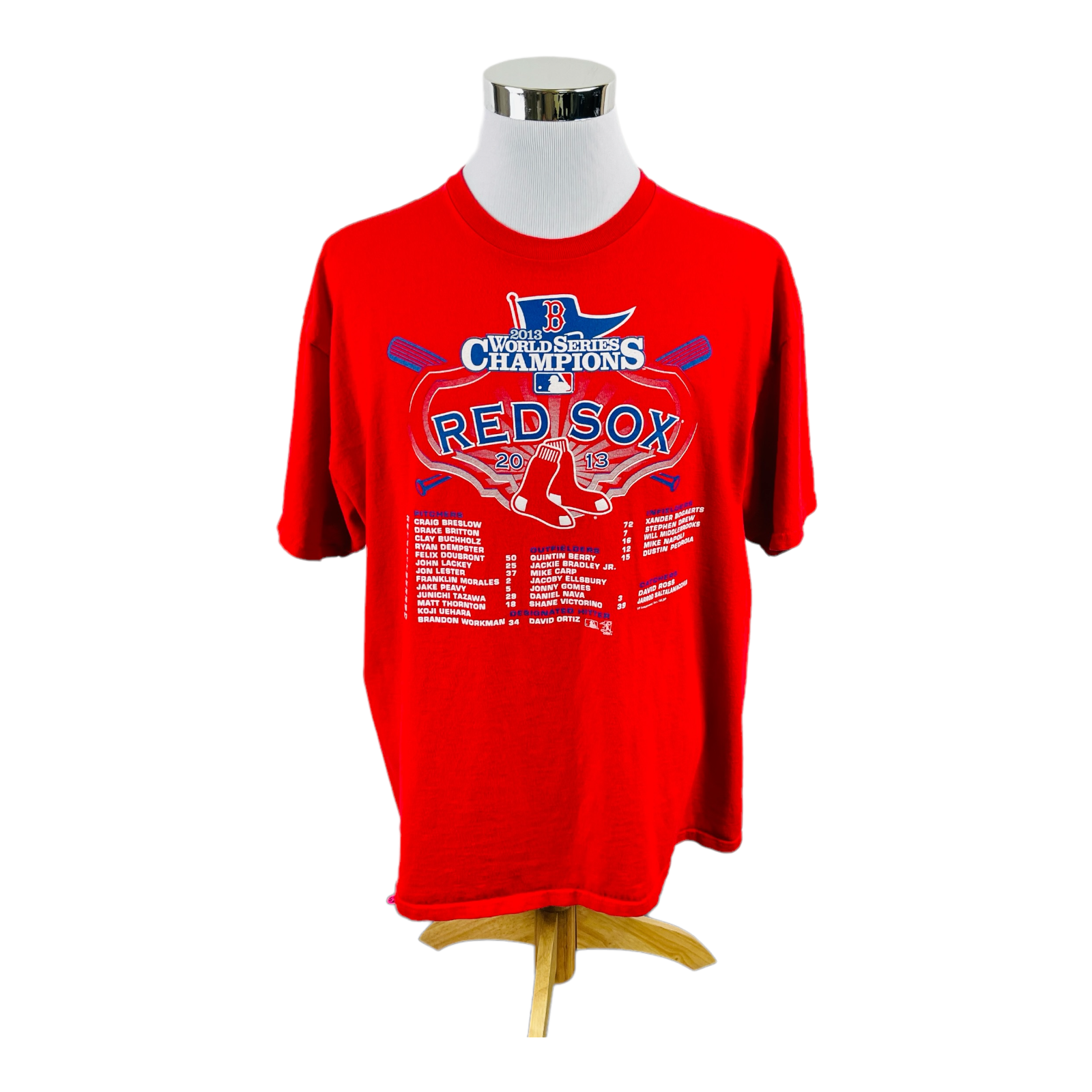 Boston Red Sox MLB World Series Champions Red Short Sleeve T-Shirt