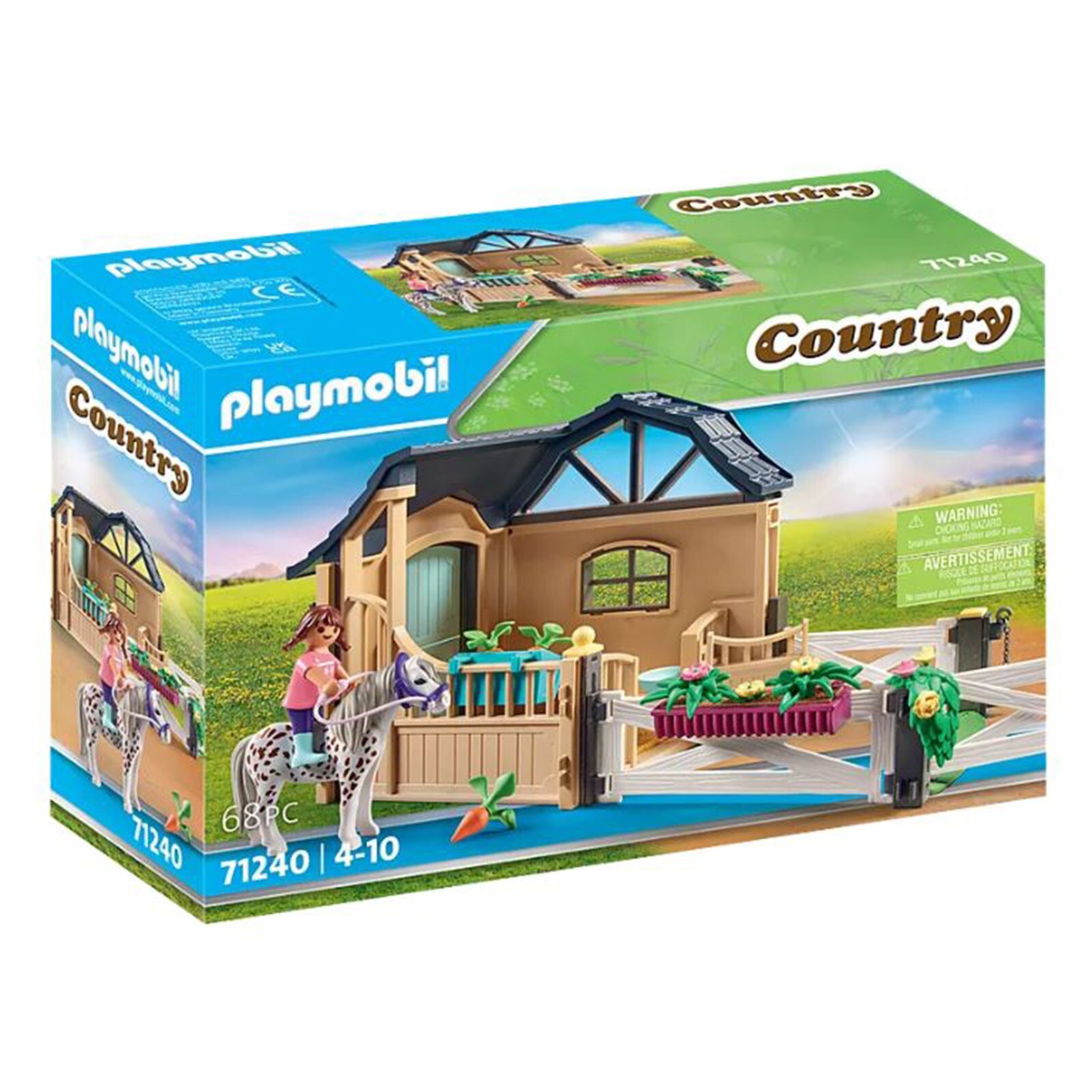Набор для строительства загородной конюшни Playmobil Country Riding Stable 71240