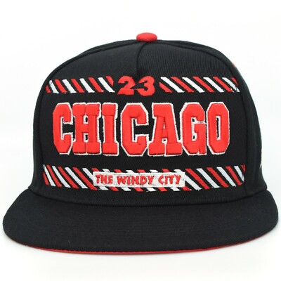 23 Chicago The Wind City Kings Choice Adjustable Era Black Snapback Hat Cap  New