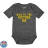Little King Short Sleeve NCAA Romper 2 Pack-Knobby Fabric-Michigan-Navy and Charcoal-6 Months