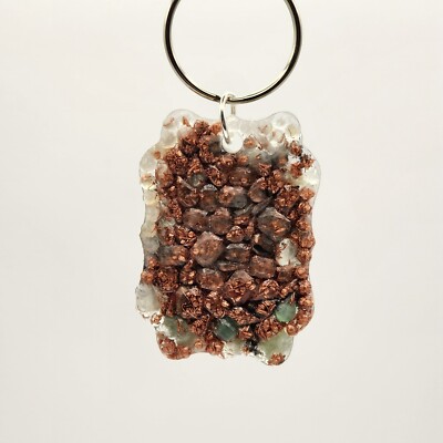 Fortune Keychain/Pocket Orgonite, Provides EMF Protection, and Abundance 