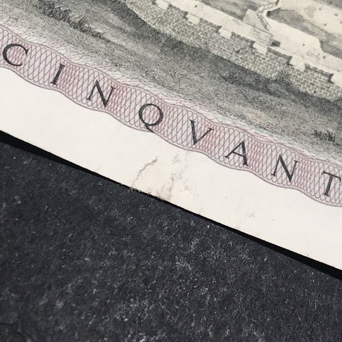 ITALY ITALIA LEONARDO DA VINCI 50000 LIRE 1974 - VF+