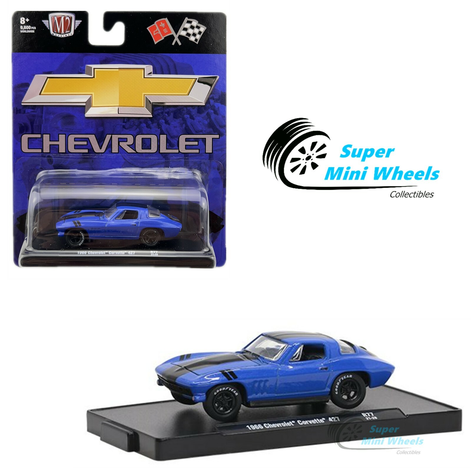 ミニカー 1982 Chevrolet Corvette 1982 CHEVROLET CORVETTE WHITE 1/64 DIECAST BY JOHNNY