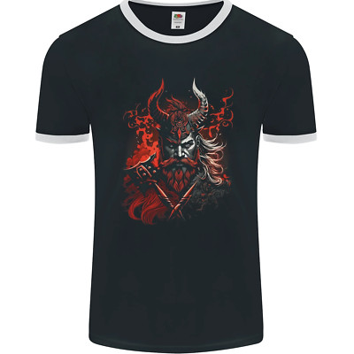 An Artistic Fantasy Viking Warrior Mens Ringer T-Shirt FotL