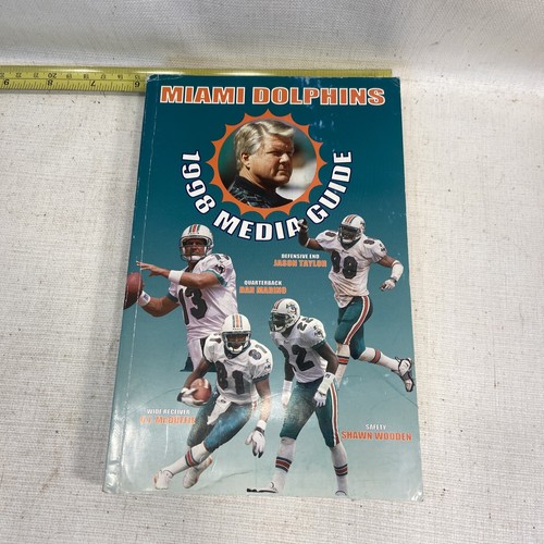 1998 MIAMI DOLPHINS MEDIA GUIDE NFL FOOTBALL Vintage