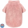 Idepet Fleece Puppy Sweater, Velvet Cat Apparel Soft Dog Outfits Thermal Clothing for Small Dogs, Fall Winter(Pink,XXS)