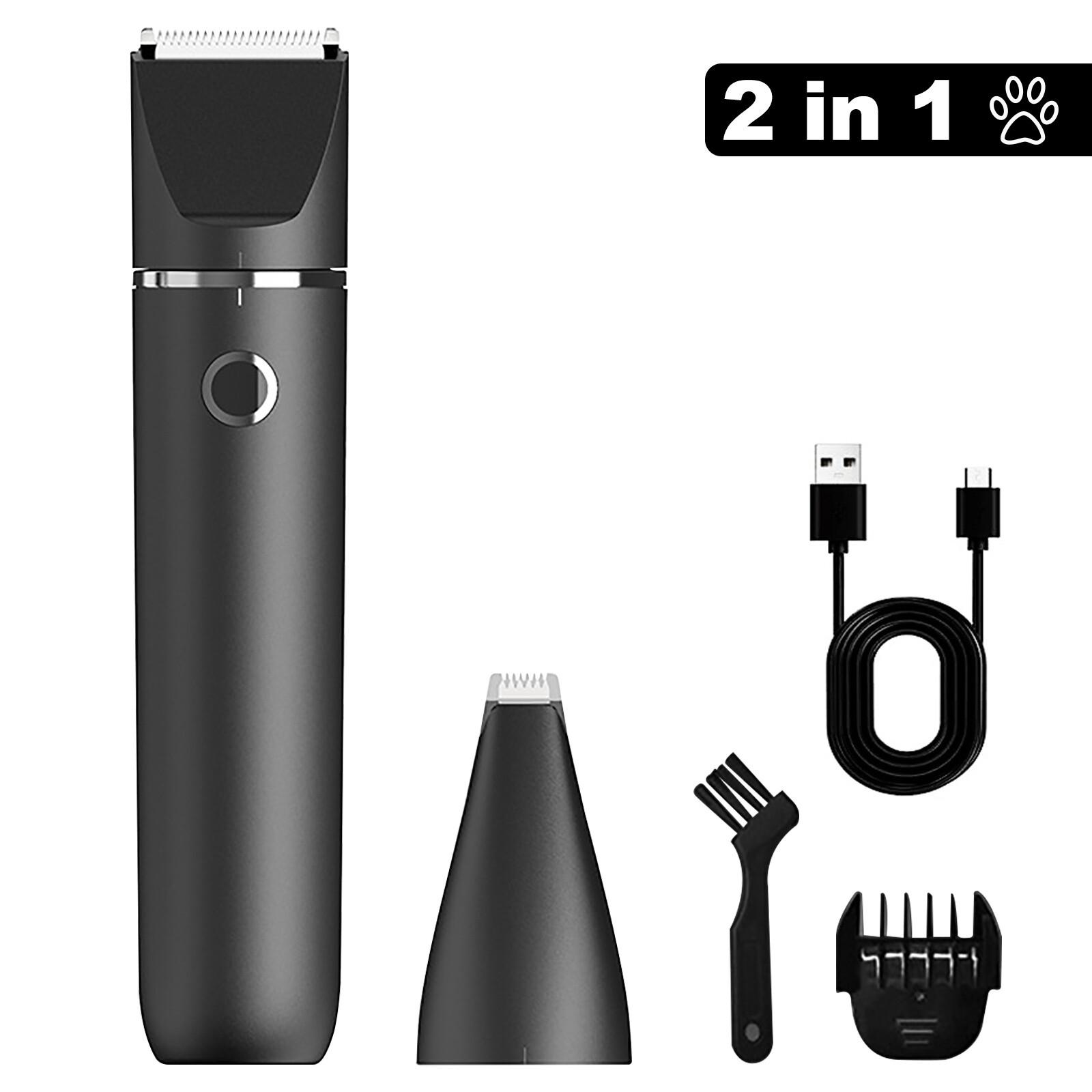 2-In-1 Electric Pet Dog Cat Clippers Hair Grooming Cordless Trimmer Shaver Kit