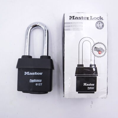 READ DESCRIPT Master Lock 6127 Pro Series 449FJ316 Padlock Keyed Alike (NO KEYS)