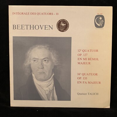 BEETHOVEN Quartets Op. 127 & Op. 135 - TALICH QUARTET - CALLIOPE CAL 1640 ST LP