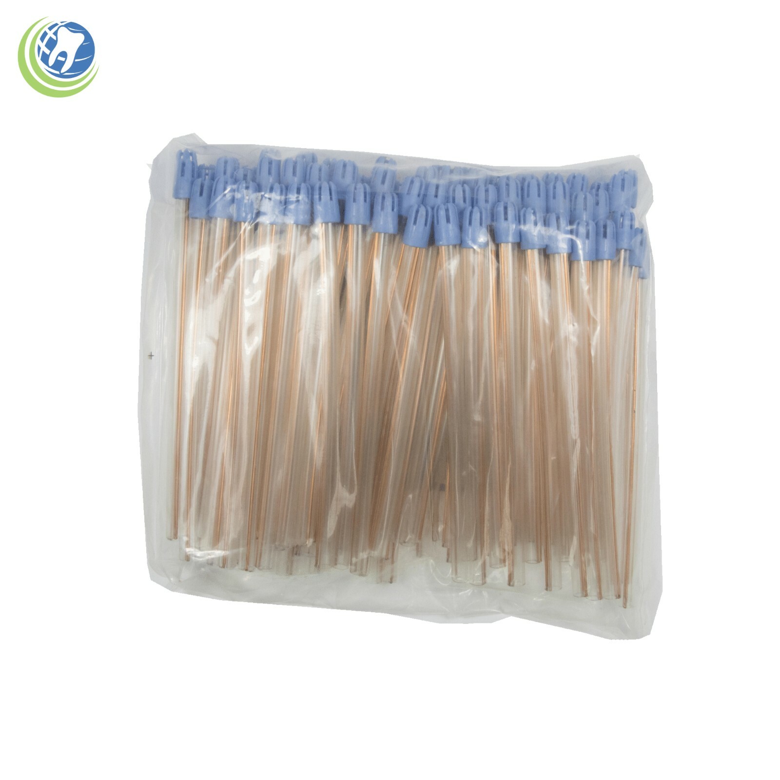 Dental Disposable Saliva Suction Ejectors Clear Blue Tip Bendable 6