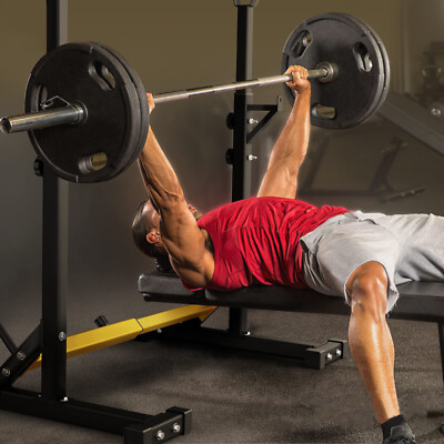 Adjustable Squat Rack Multi-Function Weightlifting Gym Barbell Dumbbell Rack