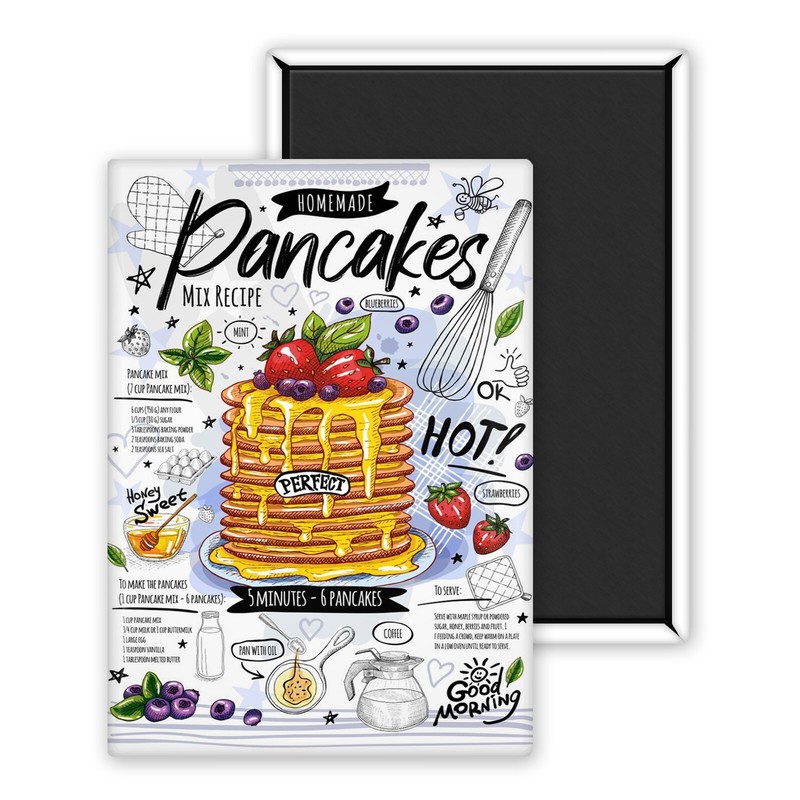 Pancakes 3-Magnet PersonnalisÃ© 54x78mm Photo Frigo