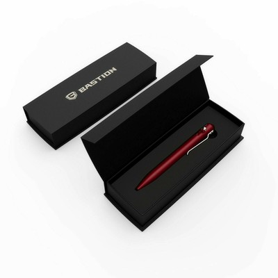 BASTION BOLT ACTION ALUMINUM RED PEN Metal Color Lightweight Tactical Pens NEW