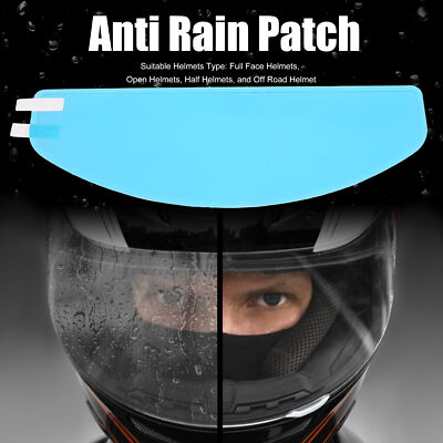 9.65'' x 3.46'' Anti Rain Film for Motorcycle Helmet Anti Rain Shield Lens Sticker