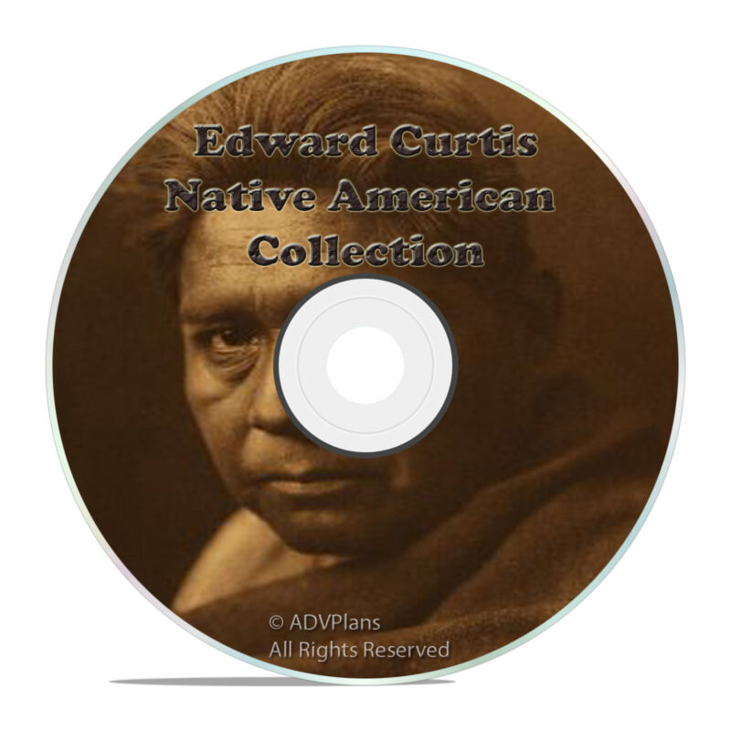 EDWARD S. CURTIS, NATIVE AMERICAN INDIAN ART CD, THOUSANDS OF PICTURES ON CD