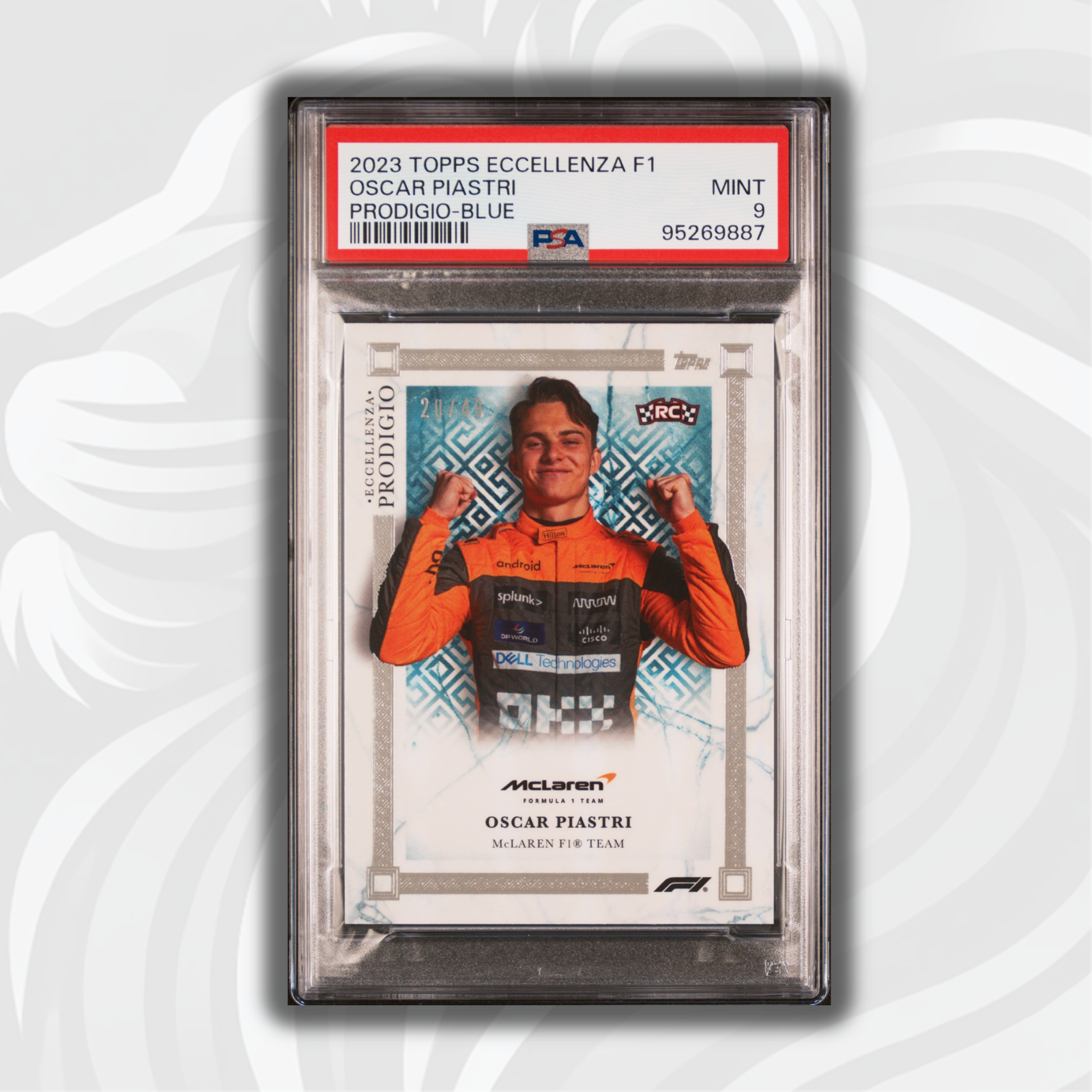 PSA 9 /49 Oscar Piastri - Blue Rookie Card RC Prodigio 2023