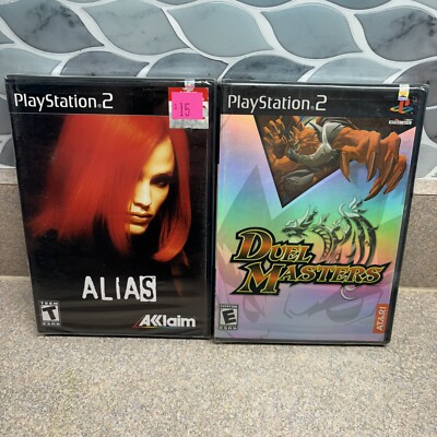 Lot of 2 Playstation 2 (PS2) Brand New Sealed Games: Alias & Duel Masters