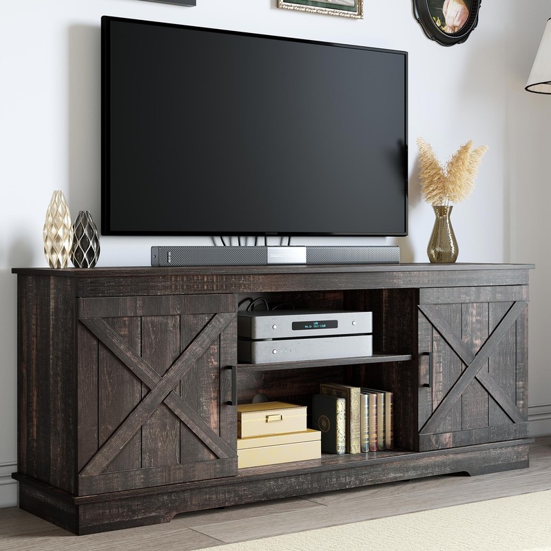 For 65in Tv Entertainment Center Console Cabinet