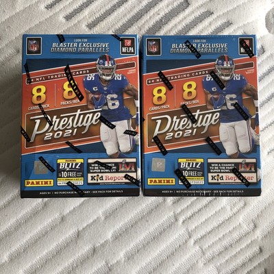 2 Panini Prestige 2021 NFL Blaster Box! Fields, Lawrence, Chase Rookie Year!