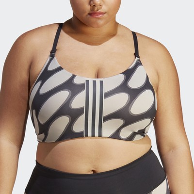 

Бюстгальтер adidas x Marimekko Aeroimpact с легкой поддержкой (большие размеры), Black / light brown
