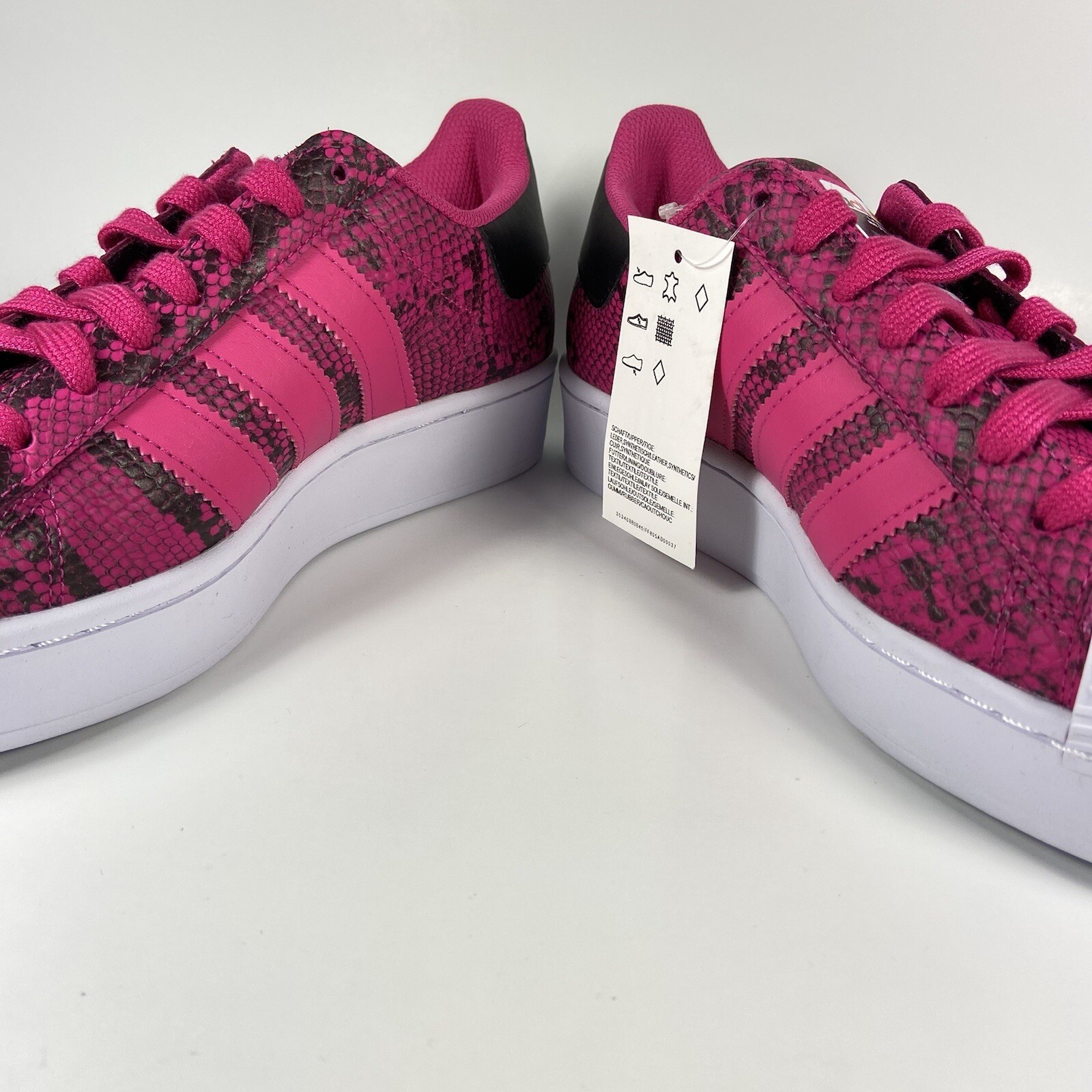 Adidas Superstar Bold W Snakeskin Pink Black Platform Shoes FW3696 Womens  Sz 6.5: купить с доставкой из США, цена 8 557 руб - (114998650552)