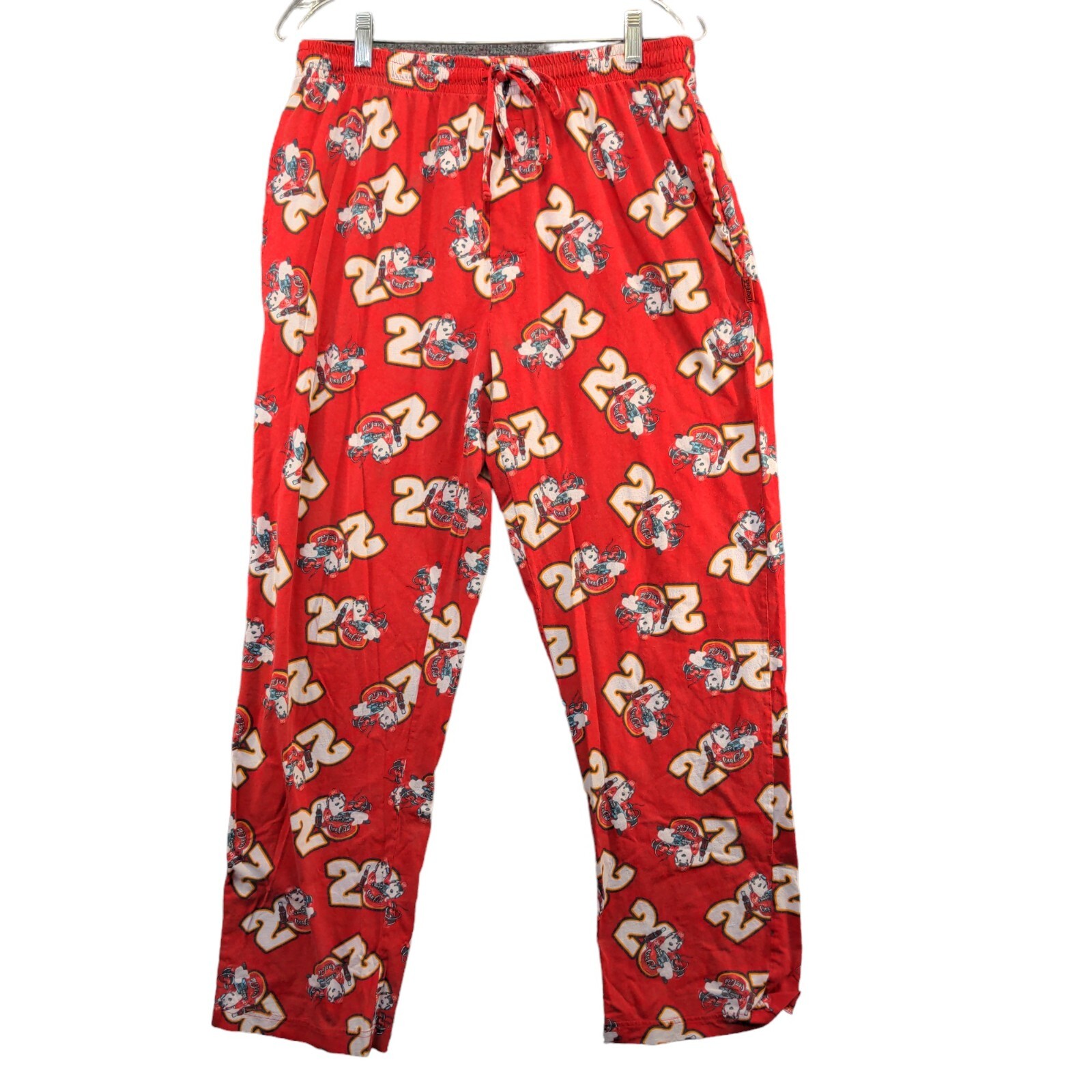 Coca-Cola Men's #20 Polar Bear Pajama Pants Red Large 36-38