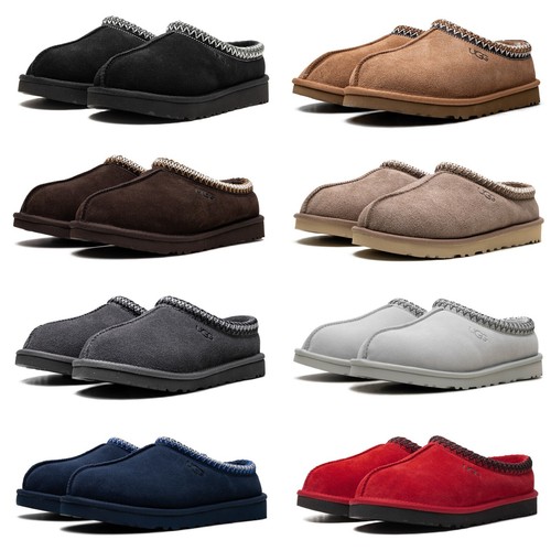 Аутентичные мужские тапочки UGG Tasman с оригинальной коробкой 5950 Каштановый/Черный