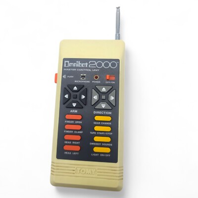 VINTAGE 1980's TOMY OMNIBOT 2000 Remote Master Control Unit Turns On 