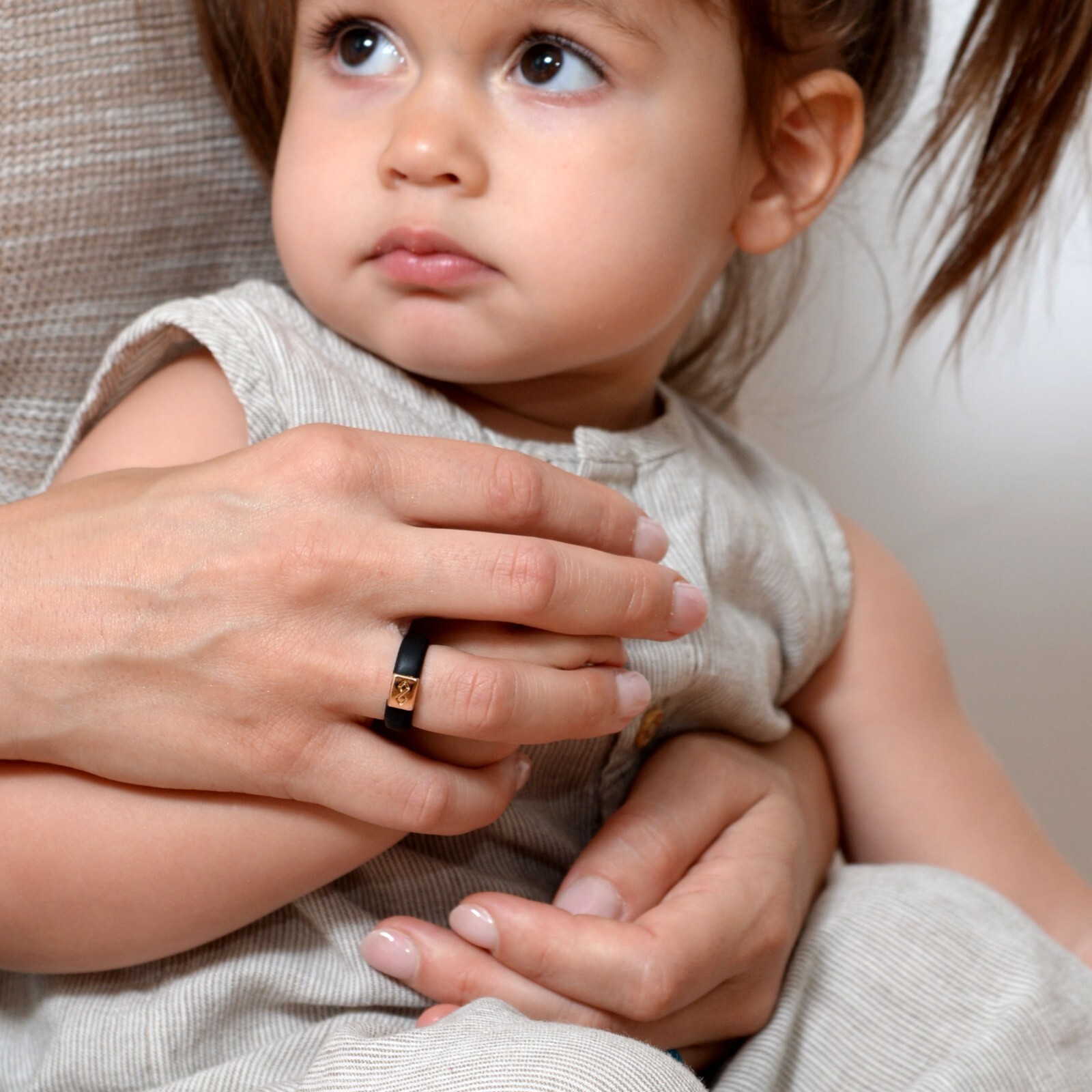 Rinfit Infinity&Metal Silicone Rings for Women. Soft & Comfortable Wedding Band