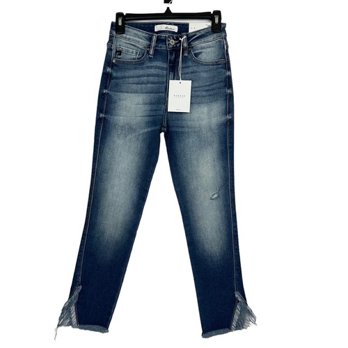 パンツ dokan KanCan Junior Women's Blue Jeans Sz 5/26 Raw Hems W/slit