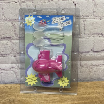 Zoom Spoon With Book- New- Lights And Sound- Dinner Time Fun