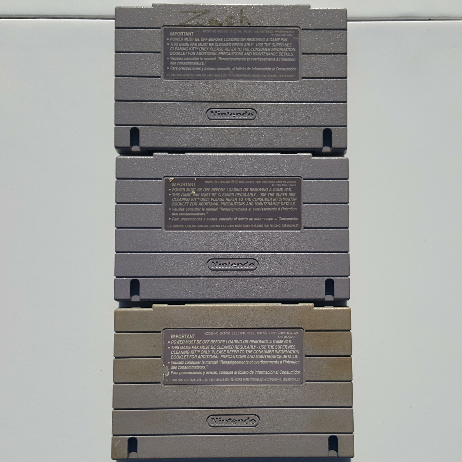 Lot of 3 SNES Super Nintendo Games | NBA Jam TE Mortal Kombat 3 Wheel of Fortune