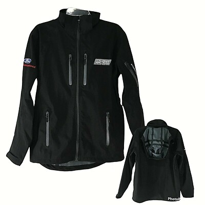 Stormtech H2X Jacket S NEW Mens Black Hooded Zip Front Rain Wind Many Features