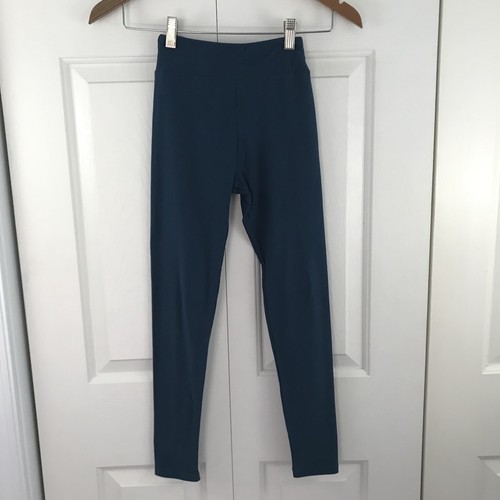 LuLaRoe Tween Leggings Solid Teal Blue Shade