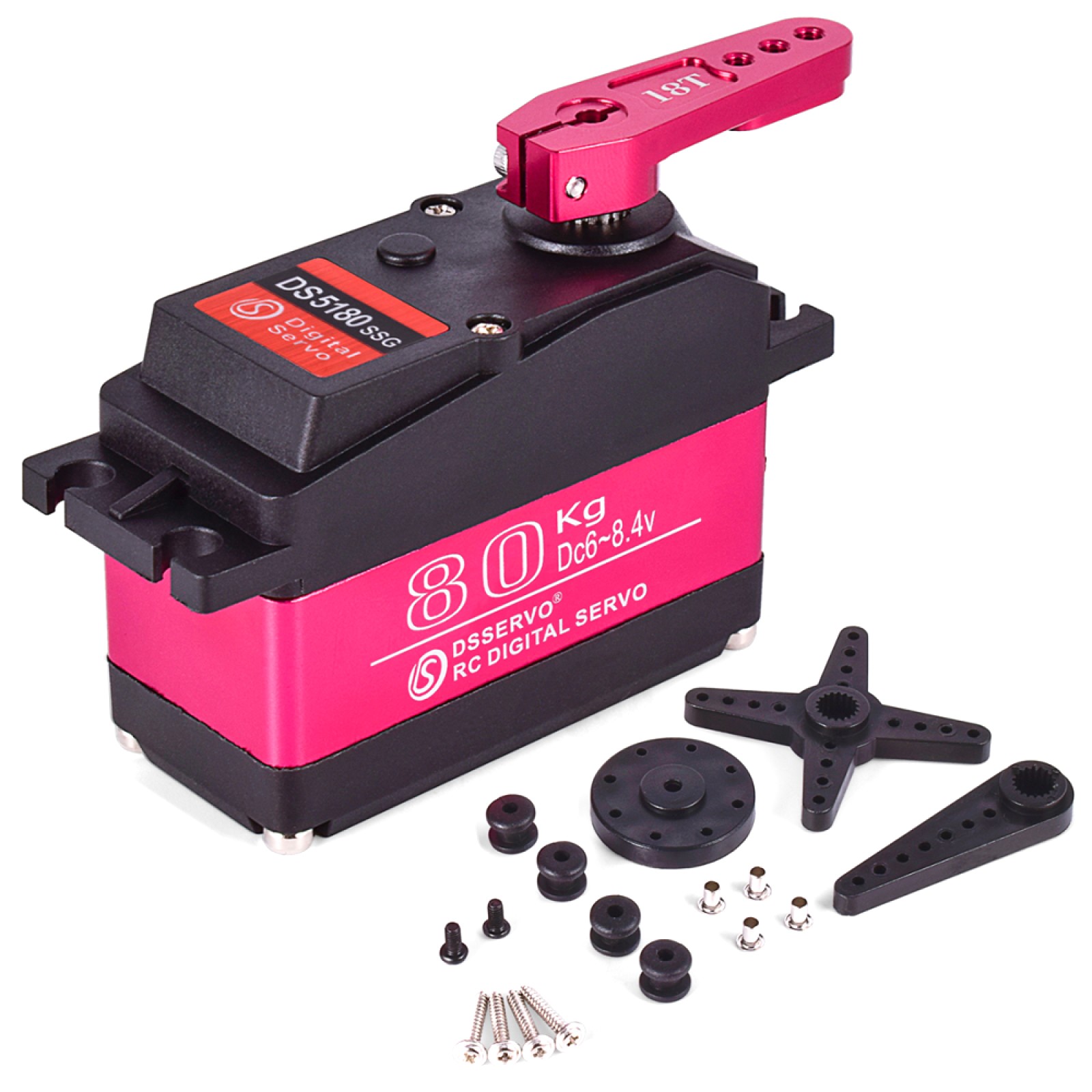 DS5180 Digital Servo 80kg Metal Gear High Torque Waterproof for 1