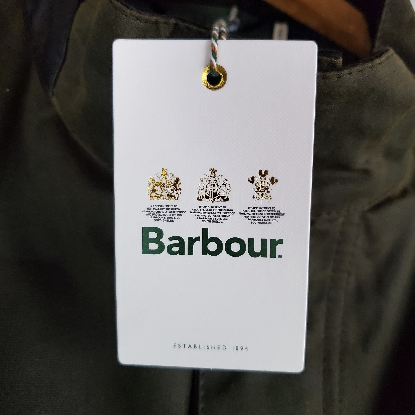 Pre-owned Barbour $430  Size 2xl Mens Oban Waxed Cotton Field Jacket Oilskin Green Xxl