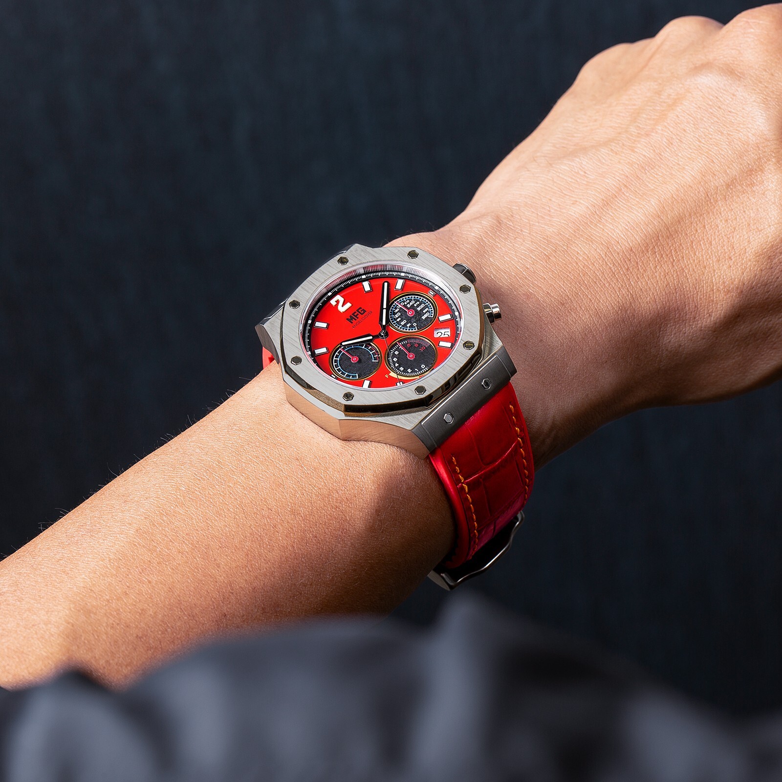 Pre-owned Angel Clover Mf Ghost Collaboration Watch Evs43mfg-fr Japan Animation Ferrari