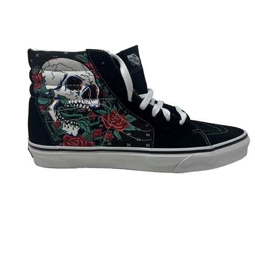 Vans Men 9.5US Sk8-Hi Multi Skull BlackGold Us9.5 m13_0607