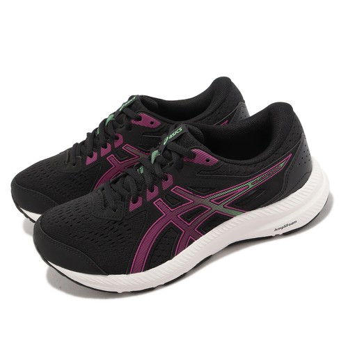 

Asics GEL-Contend 8 D Wide Black Pink White Women Running Sports 1012B319-008, Черный, Gel-contend 8 D Wide