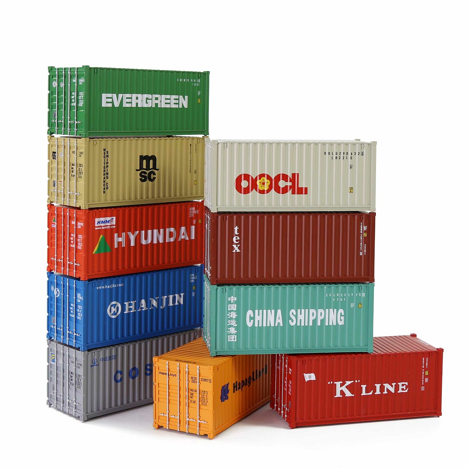 HO Scale 1:87 20ft Shipping Container 20' Cargo Box Model