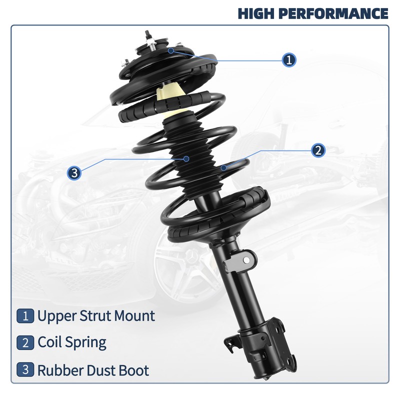 4PCS Front Struts & Rear Shocks Absorbers For 03-08 Honda Pilot 01
