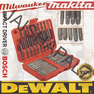 Dewalt Impact 50 X 75m Long Security Bits Hex Star Torx Spline Flat Screwdriver