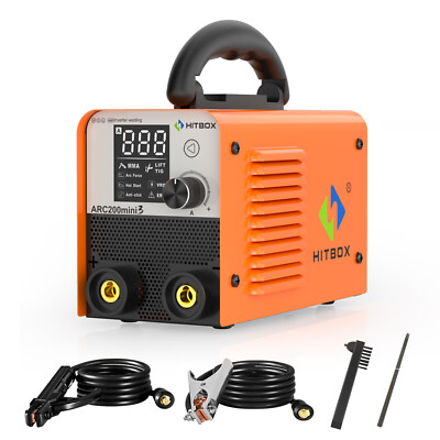HITBOX 110V Mini Welder VRD Hot Start ARC MMA/Lift TIG Welding Machine Compact