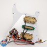 HSH Prewired Strat Pickguard Set Coil Split Humbucker Pickups Loaded Strat Pick guard Guitar Mute Switch Output Mute Switch for Fender American/Mexican Stratocaster Style Guitar (Red Tortoise)