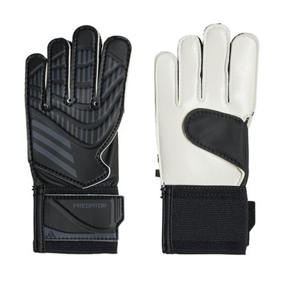 Adidas Juniors Soccer Goalkeeper Gloves Comfortable Fit Positive Cut Black