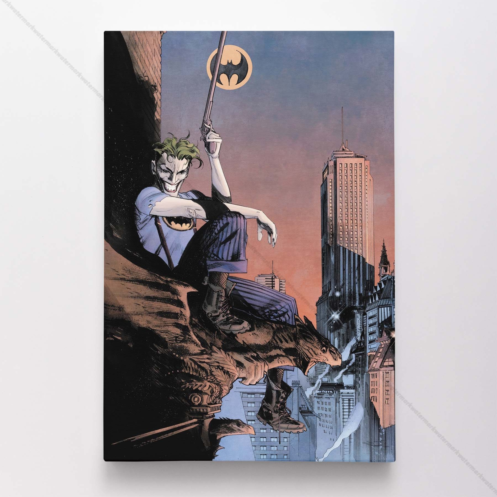 Joker Poster Canvas DC Comic Book Cover Art Print #19124