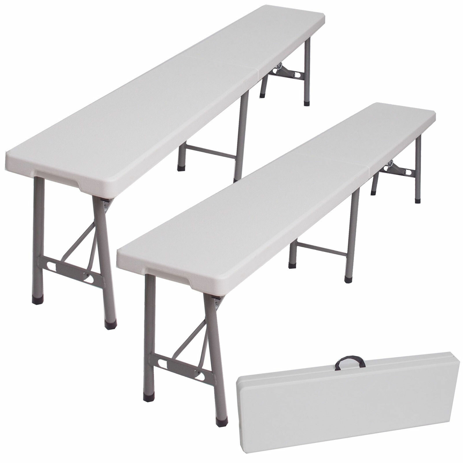 2x Bierbank Klappbank Partybank Bierzeltbank Sitzgruppe Festzelt Bank klappbar